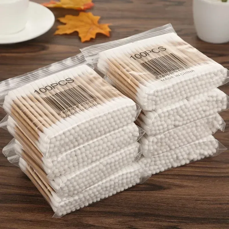 Cotonstiges à double extrémité pour bébé 500 pièces hypoallergéniques