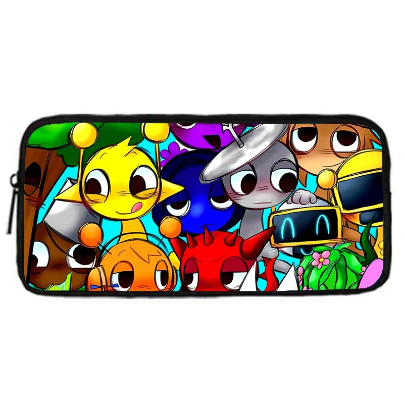 Trousse scolaire pour enfants avec personnages animés sac à crayons multicolore accessoires école pour garçons