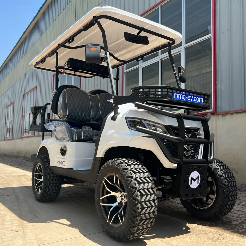 Voiturette de golf électrique 4 places MMC buggy allégeance confortable et sécuritaire pour loisirs résidentie