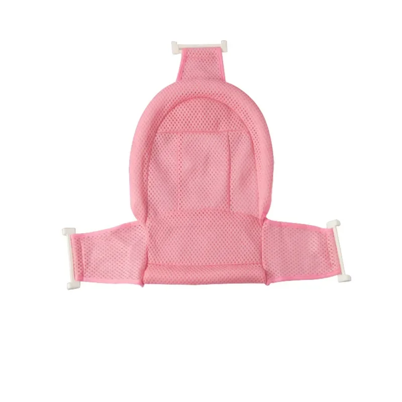 Siège de bain de sécurité pour bébé support de baignoire en maille polymère lavable respirant doux et conforta