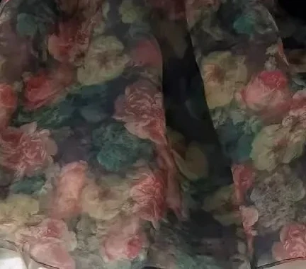 Robe décontractée princesse pour filles maille florale style romantique gaze ample automne 2024 vêtement fille
