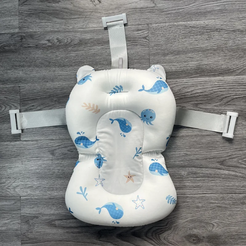 Coussin de bain suspendu pour bébé filet de bain universel soutien ergonomique motifs marins sécurité confort