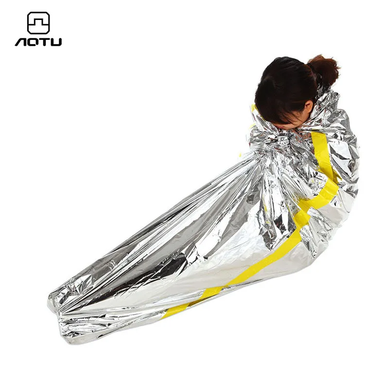 Sac de couchage d'urgence en aluminium 200x100cm imperméable isolant thermique sac de survie bébé portage bébé