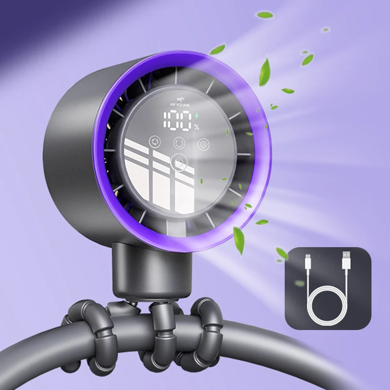 Ventilateur portable poussette voiture bébé batterie USB design moderne compact sécurité enfants