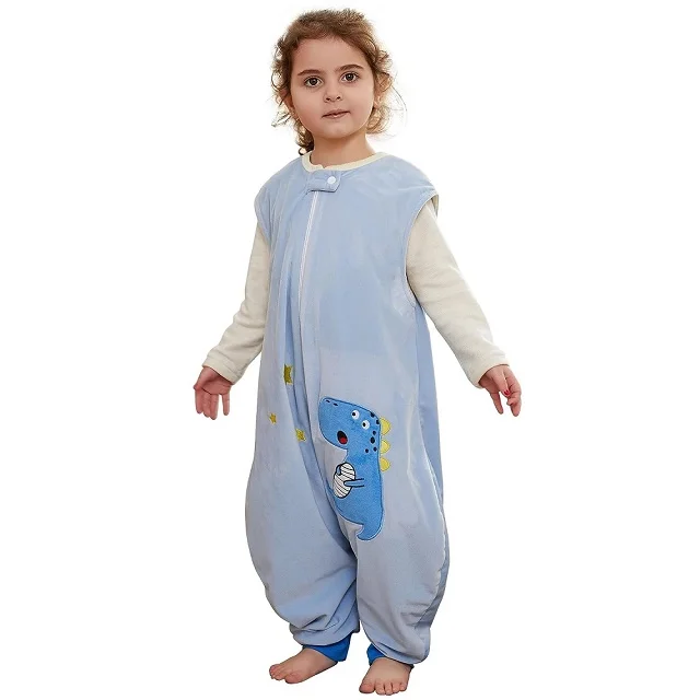 Pyjama Sac de Couchage Enfant Dinosaure Étoiles Doux Confort Sommeil Nuit Été Hiver