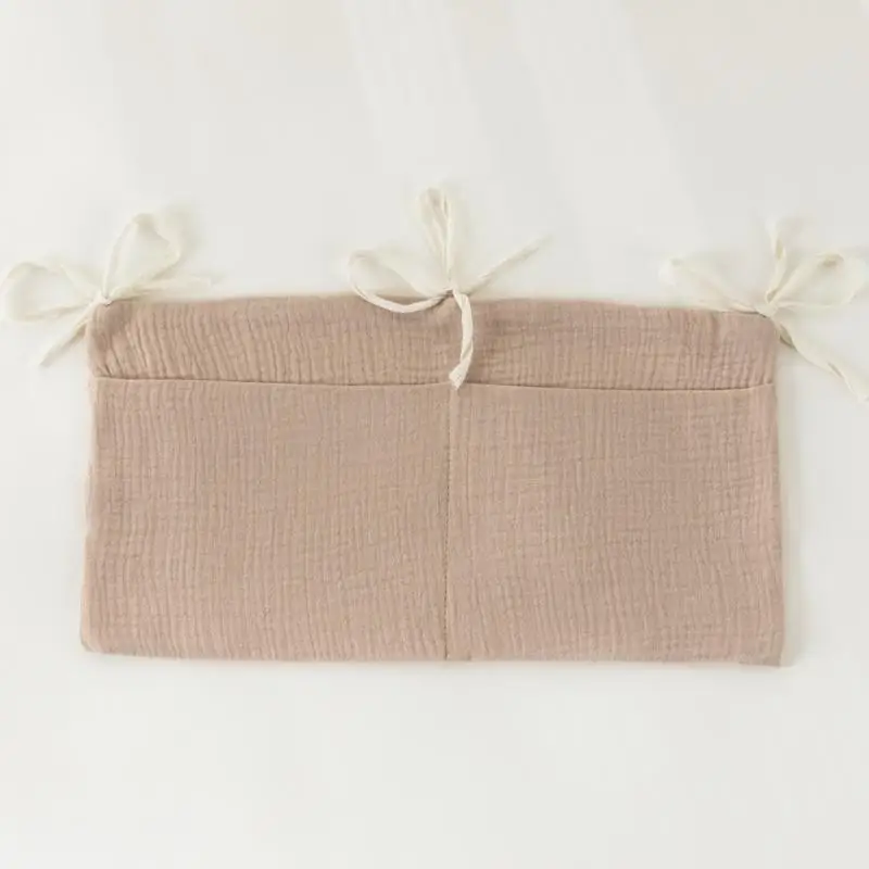 Sac à couches bébé multifonctionnel en coton organisateur de berceau rangement bébé accessoire lit poussettes