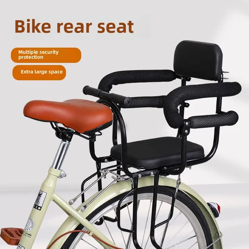 Siège arrière bébé vélo enfants transport sécurisé confortable design