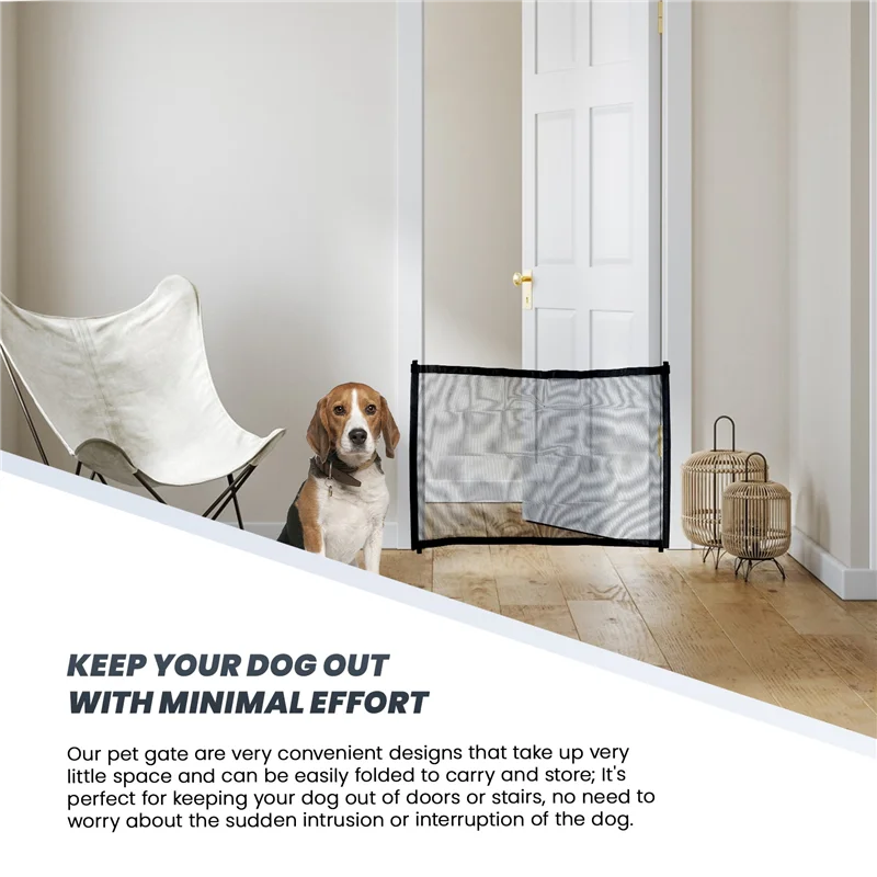 Porte chien en maille pliable portable sécurisée design moderne noire antidérapante