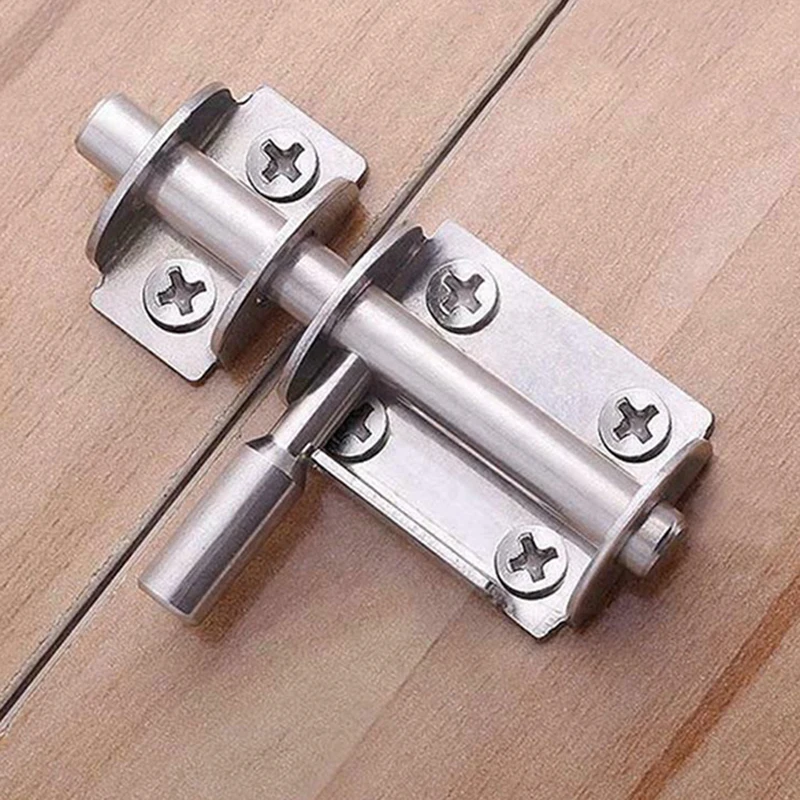 Verrou de porte en acier inoxydable boulon mobile sécurisation intérieure style moderne durabilité élevée fini