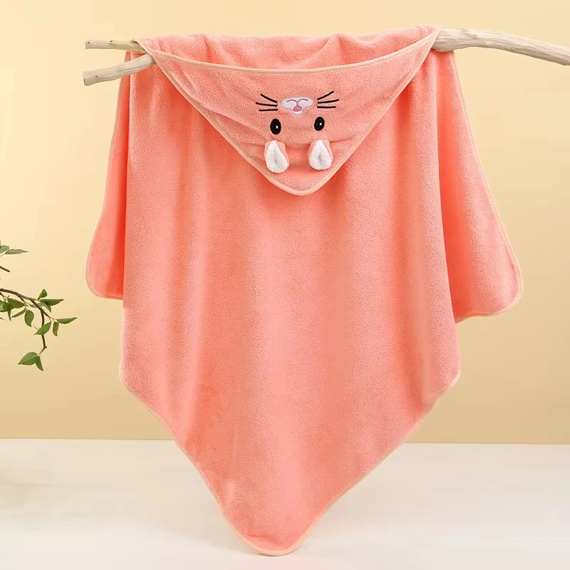 Cape de bain unisexe pour bébé 03 ans design animal capuche doux absorbant serviette de bain idéal pour nouvea