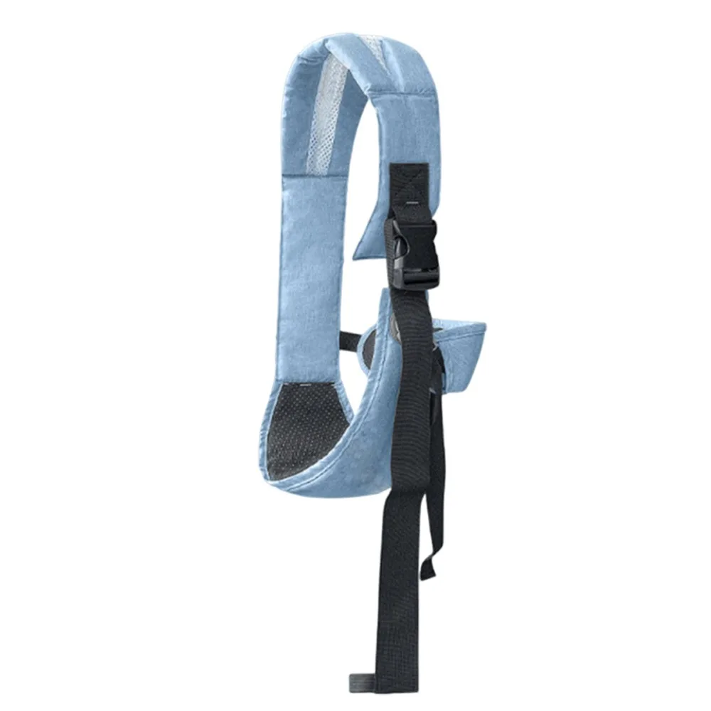 Portebébé multifonctionnel antidérapant siège d'allaitement sangle épaule bébé 02 ans bleu pastel