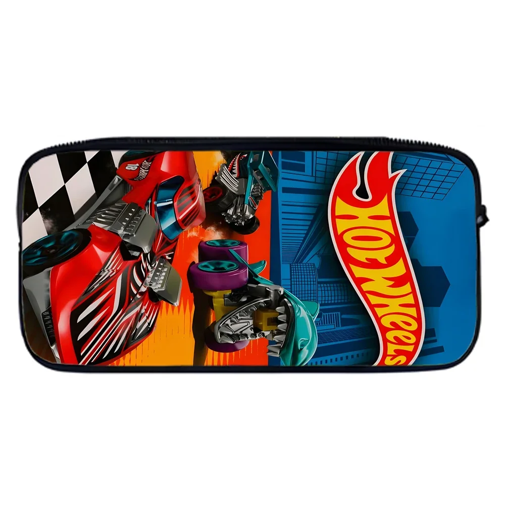 Trousse scolaire Hot Wheels pour enfants design voitures rangement crayons idée cadeau école Py Object éducati
