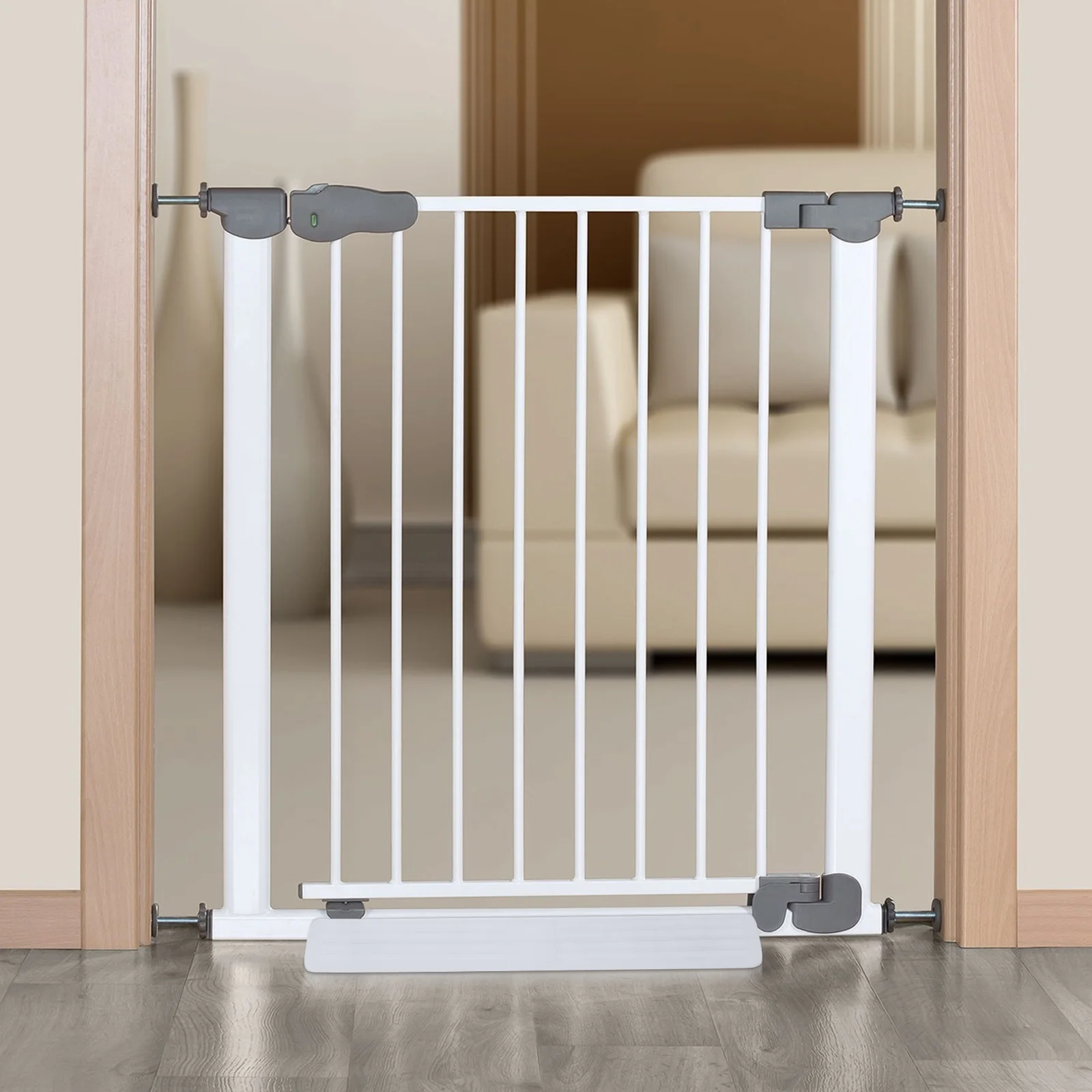 Fixateur de porte de sécurité pour bébé gardecorps durable pour escaliers pratique anticoup de pied support de