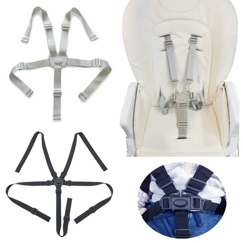 Harnais de sécurité 5 points universel pour chaise haute landau et poussette antimoustique ajustable en nylon 