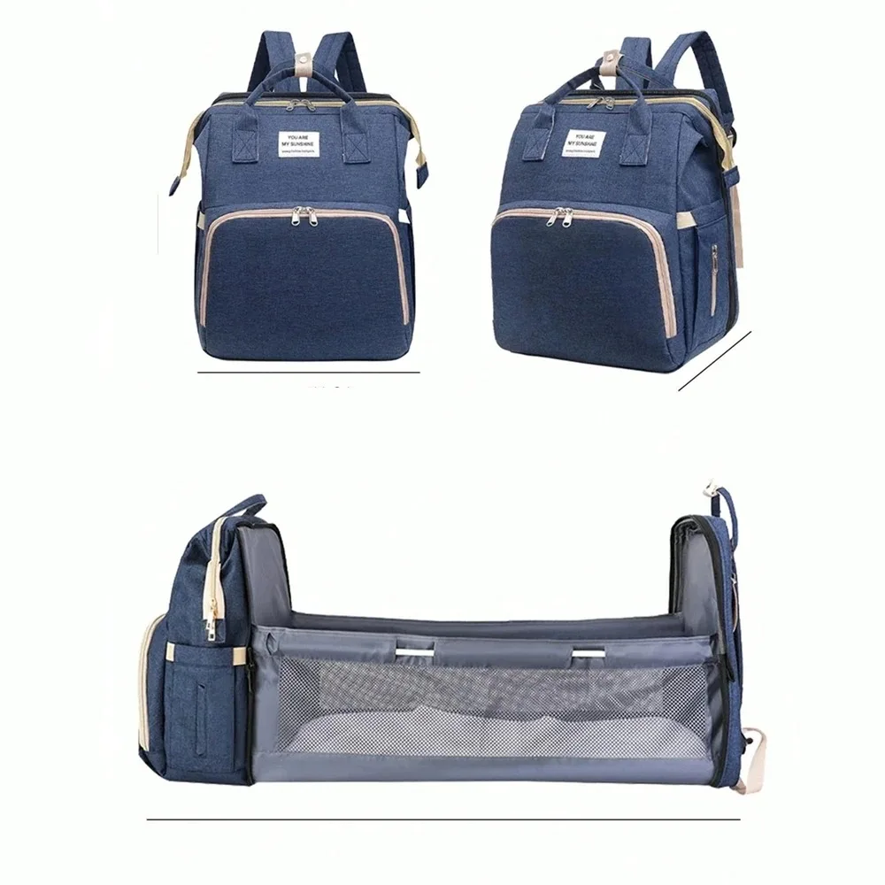 Sac à dos bébé multifonctionnel portable grand compartiment sangles ajustables style moderne