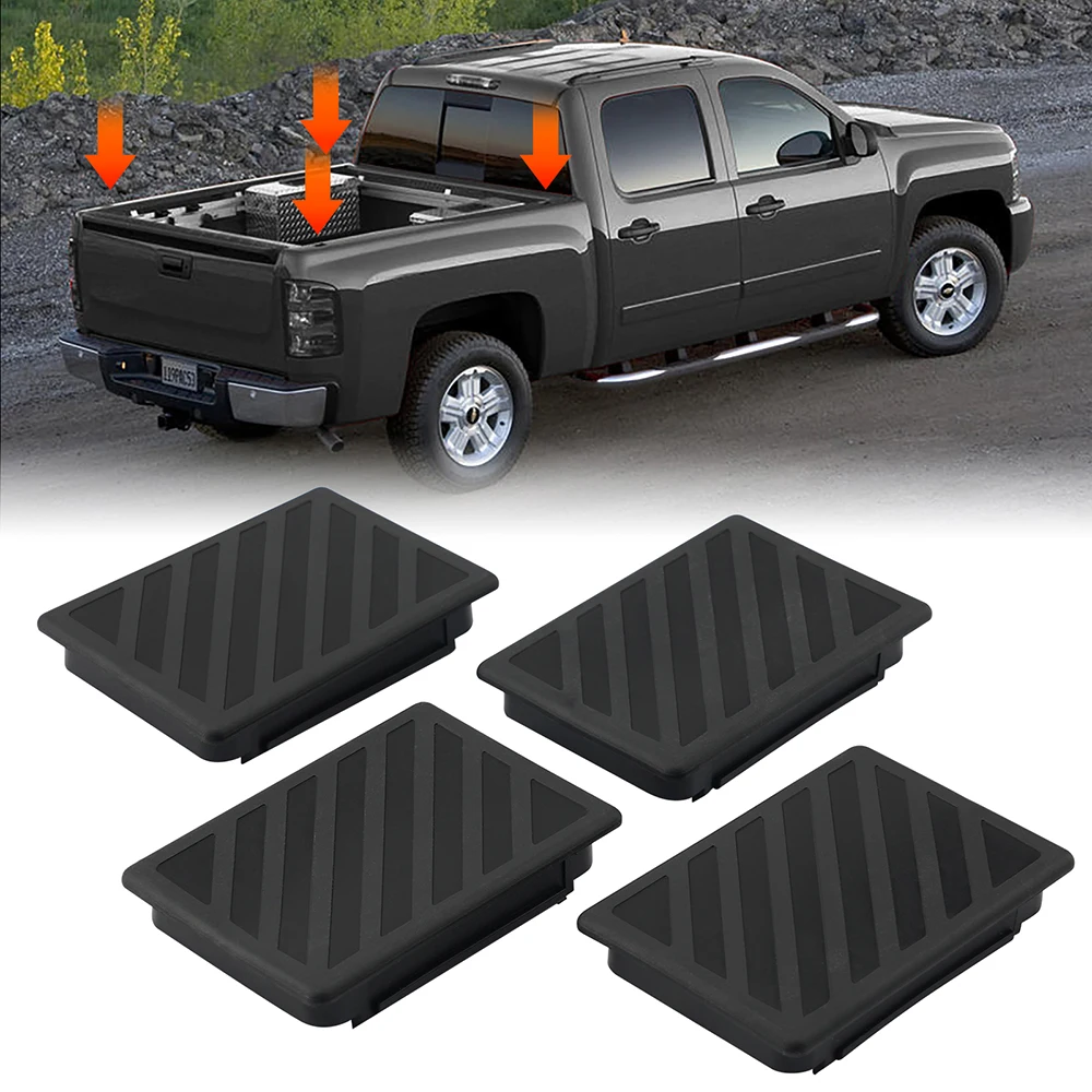 Couverture rail de lit pickup Chevrolet Silverado GMC Sierra 20102014 4 pièces pratique antidérapant résistant