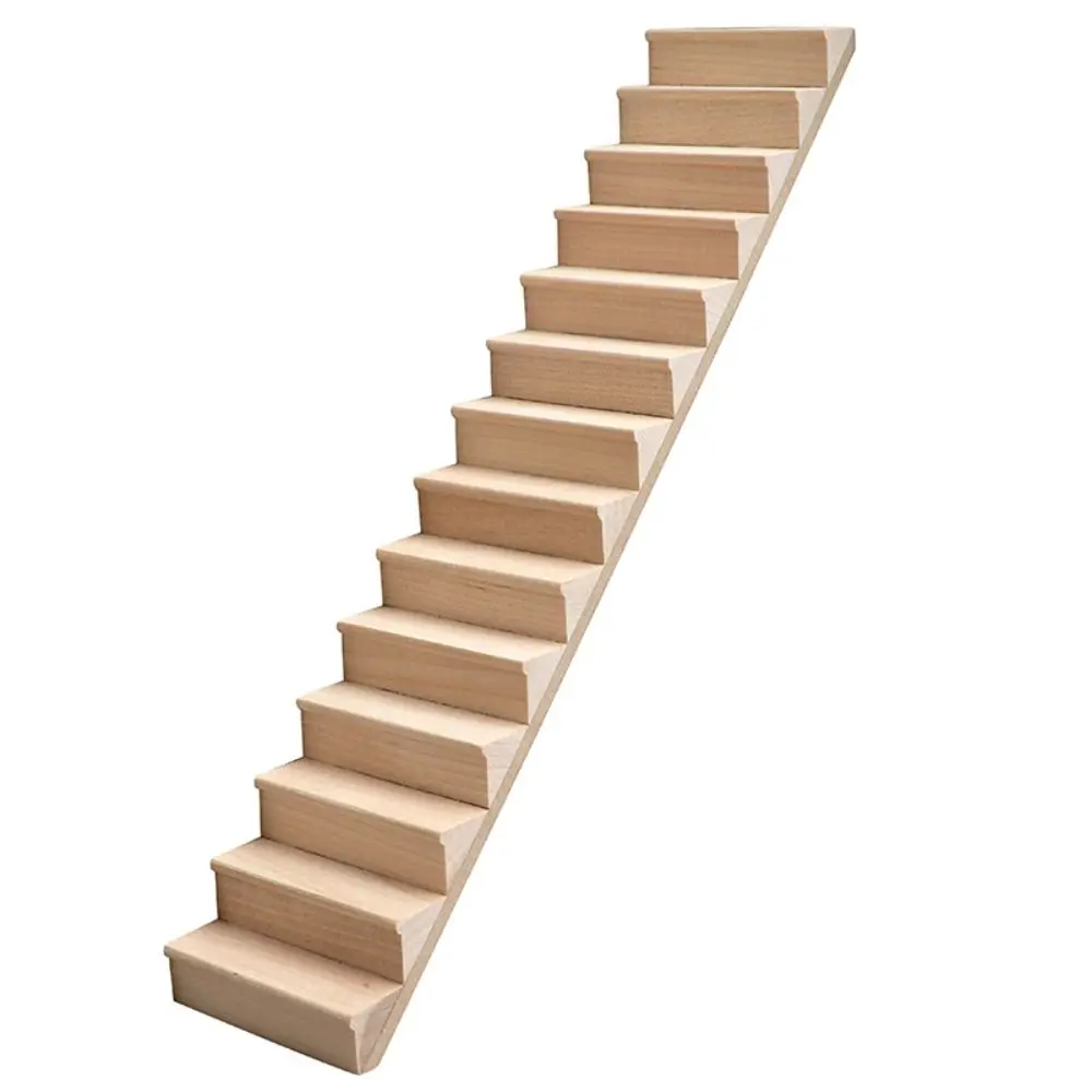 Escalier en bois miniature 1:12 maison de poupée escalier en bois modèle éducatif escalier avec gardecorps mai