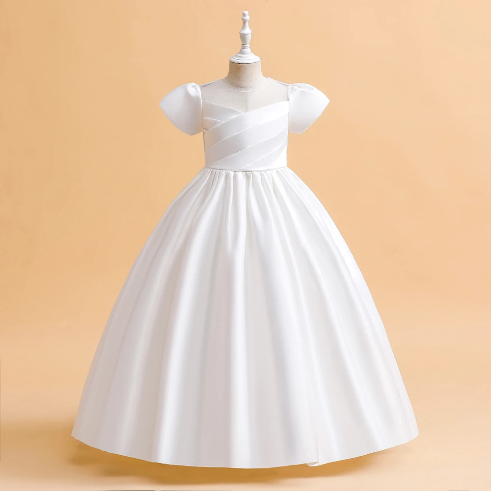 Robe de demoiselle d'honneur élégante pour filles cérémonie mariage