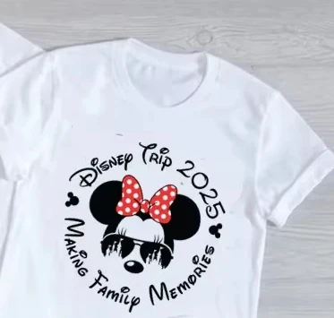 Ensemble familial Disney Travel 2025 Tshirt famille parentenfant voyage souvenirs mère fille bébé style décont