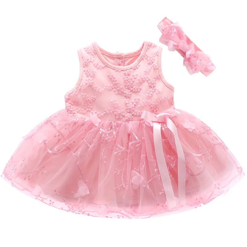 Robe à nœud et bandeau de sauna pour bébé fille vêtements d'été en