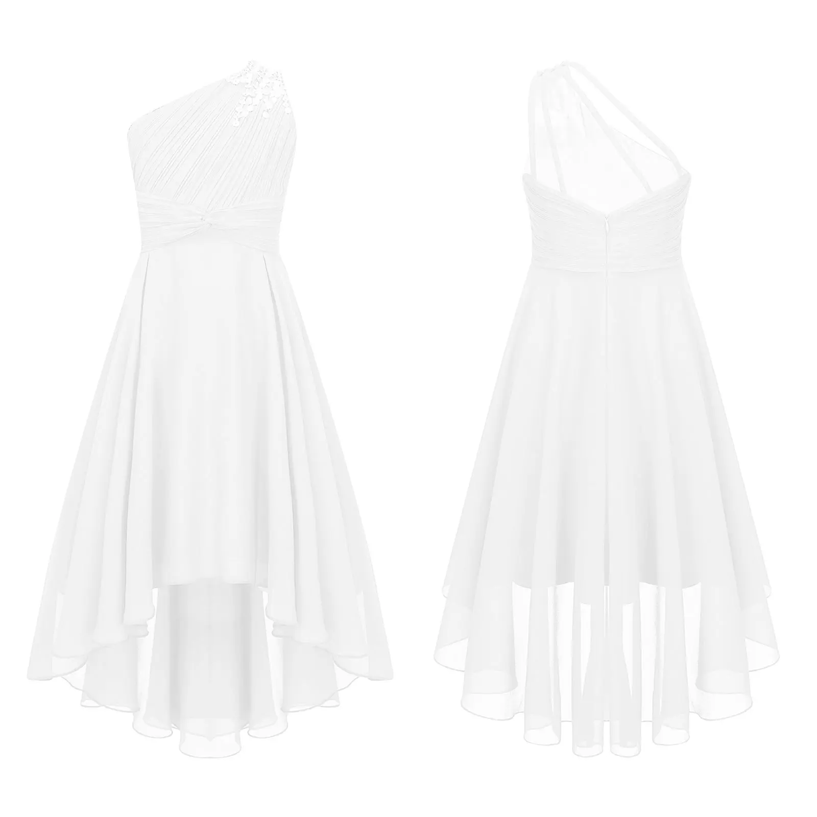 Robe princesse élégante mousseline soie fille soirée mariage anniversaire Ivory 713 ans