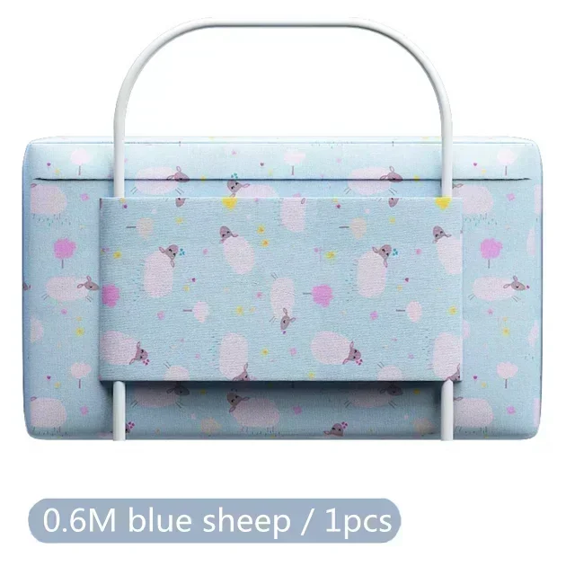 Barrière Anticollision pour Lit de Bébé Coussin Souple Playpen Accessoire Motifs Moutons Portable Confortable 