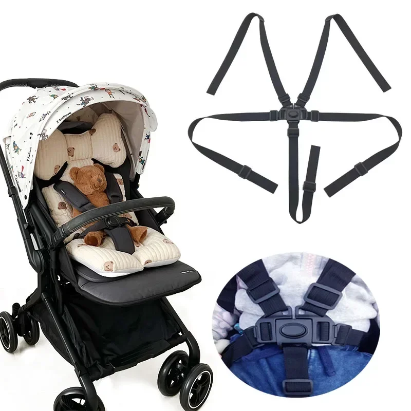 Harnais universel 5 points pour bébé poussette chaise haute landau sécurité confortable et adaptatif