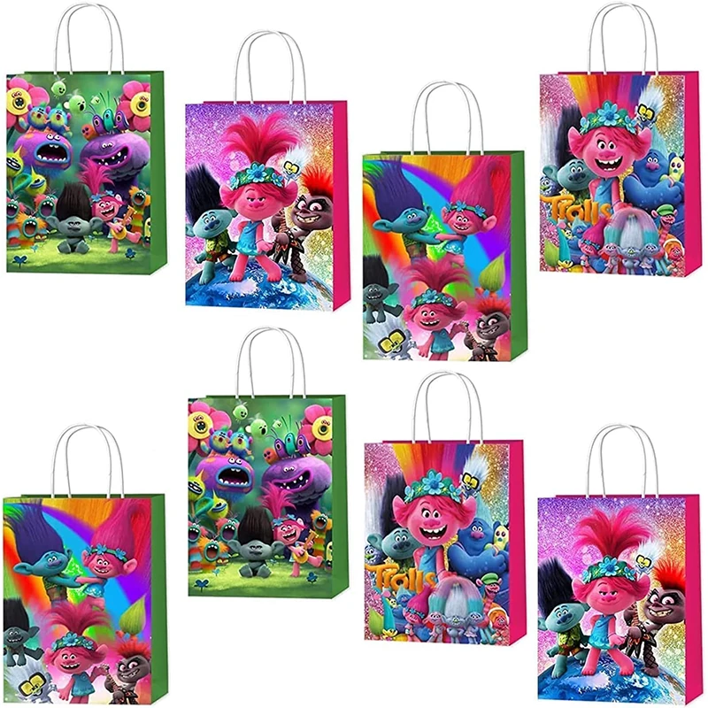 Trolls Candy GT Sac à main en papier décoratif pour fête cadeau
