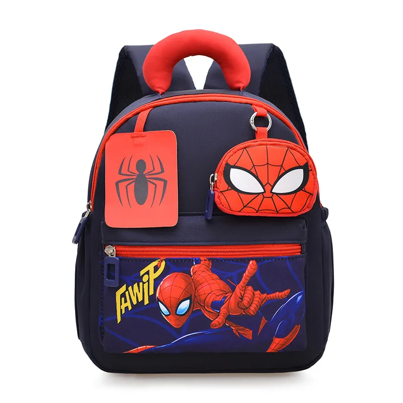 Sac à dos SpiderMan pour enfants garçons et filles navy blue sacs à dos scolaires et loisirs cadeaux d'anniver