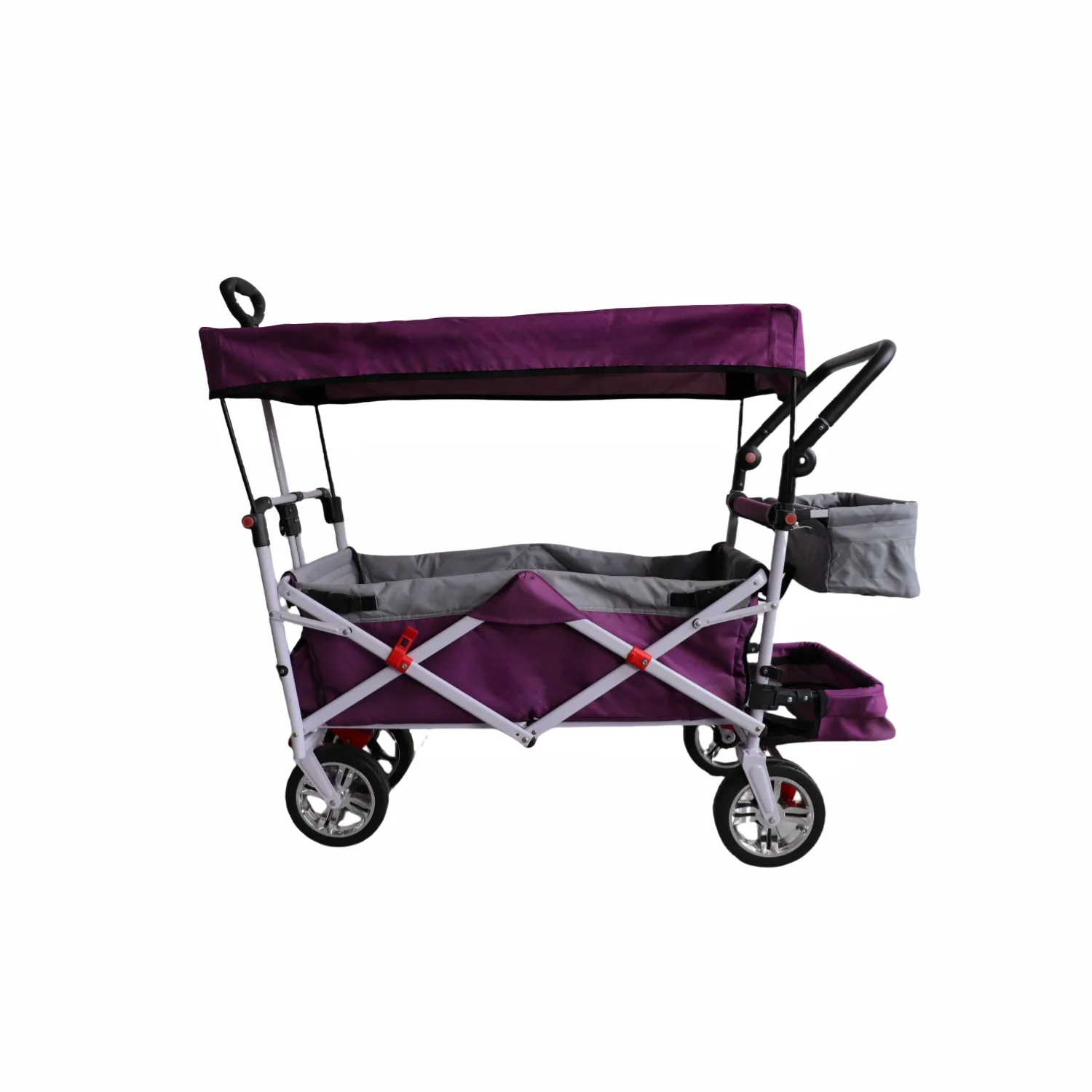 Poussette pliable bébé stockage compartiments rangement promenade parc marché famille voyage portabilité écono