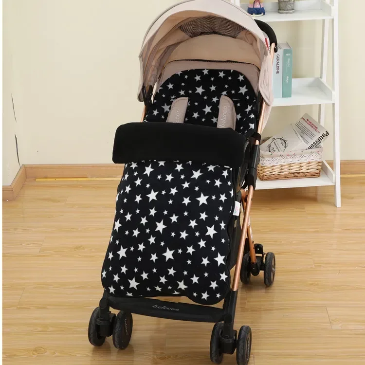 Poussette bébé hiver universelle confortable ergonomique landau pliable sacs de couchage coupevent chaud coton
