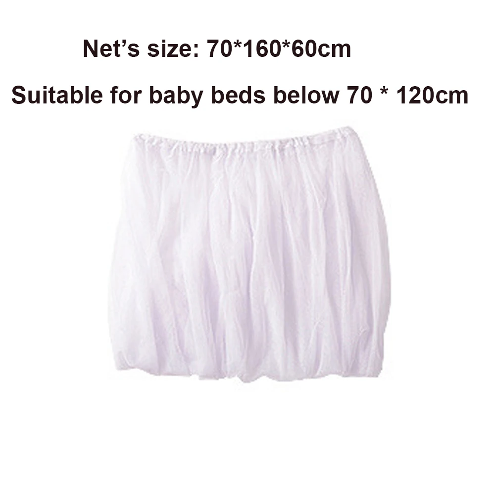 Moustiquaire lit bébé universelle maille blanche antimoustiques 70x160cm ajustable respirante été hiver