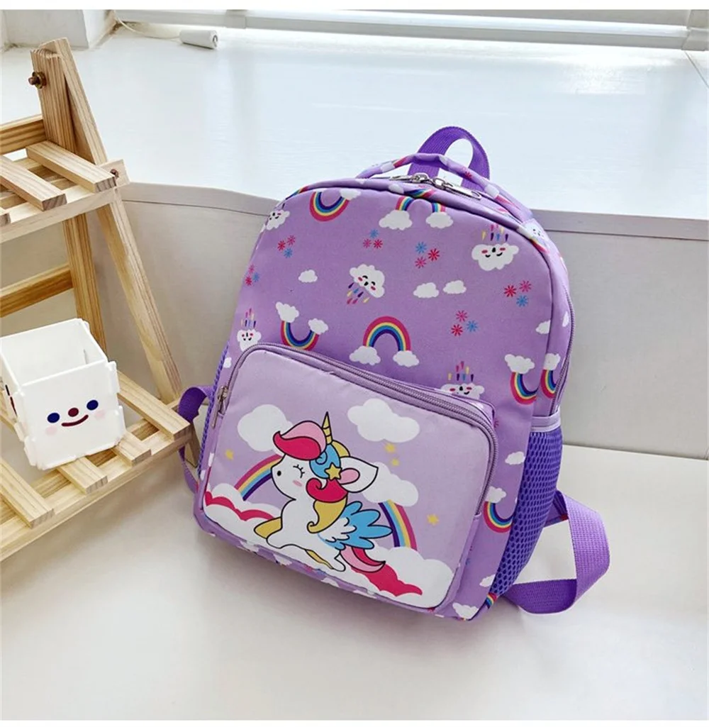 Sac à dos enfants mignon licorne dinosaure design multicolore écolière bébé garçon fille usage quotidien scola