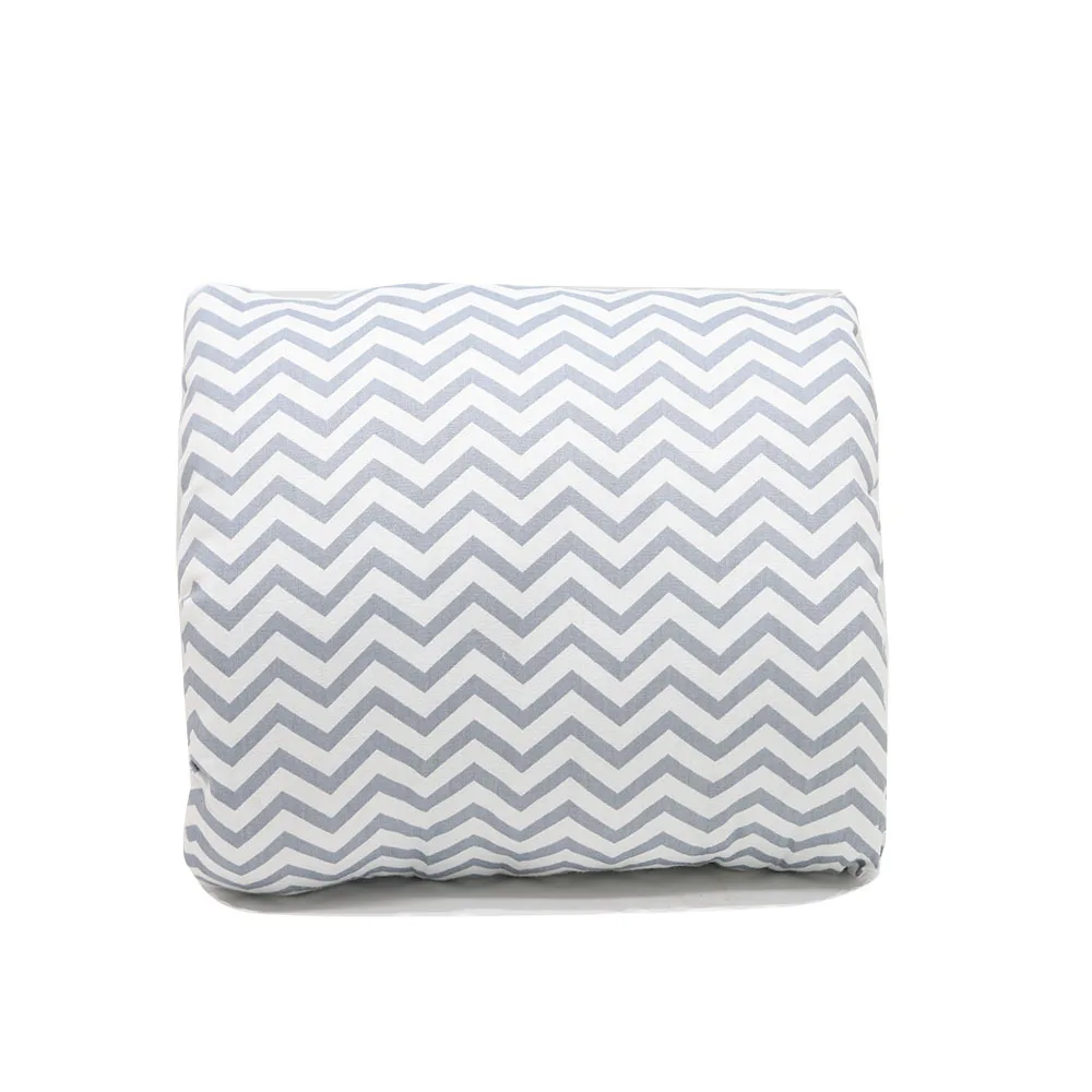 Coussin bras berceau allaitement bébé confortable Voyage Décoration intérieure motif gris rayures