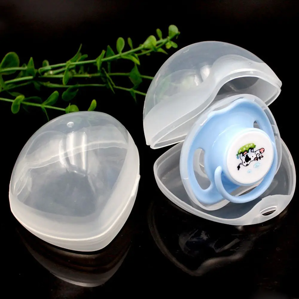 Étui portable pour tétine bébé boîte de rangement transparente design moderne usage quotidien hygiène garantie