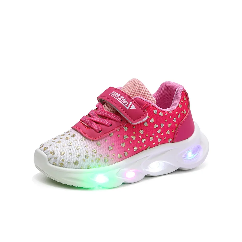 Chaussures LED pour enfants baskets lumineuses baskets enfants mode éclatantes baskets antibas design enfant b