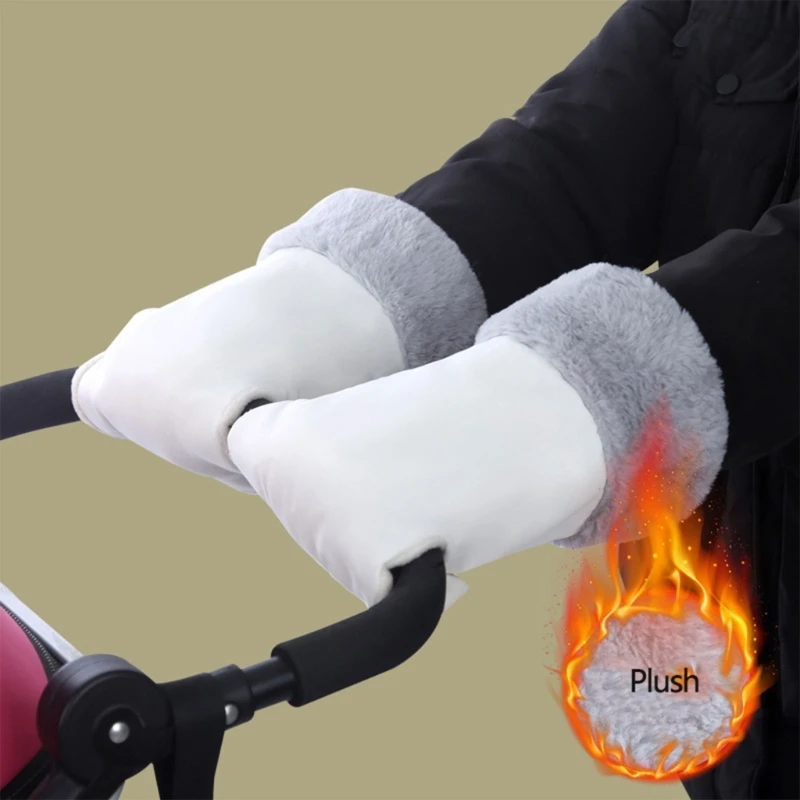Manchon thermique pour poussette bébé 1 paire universels main au chaud froid confort poussette cachemain hiver
