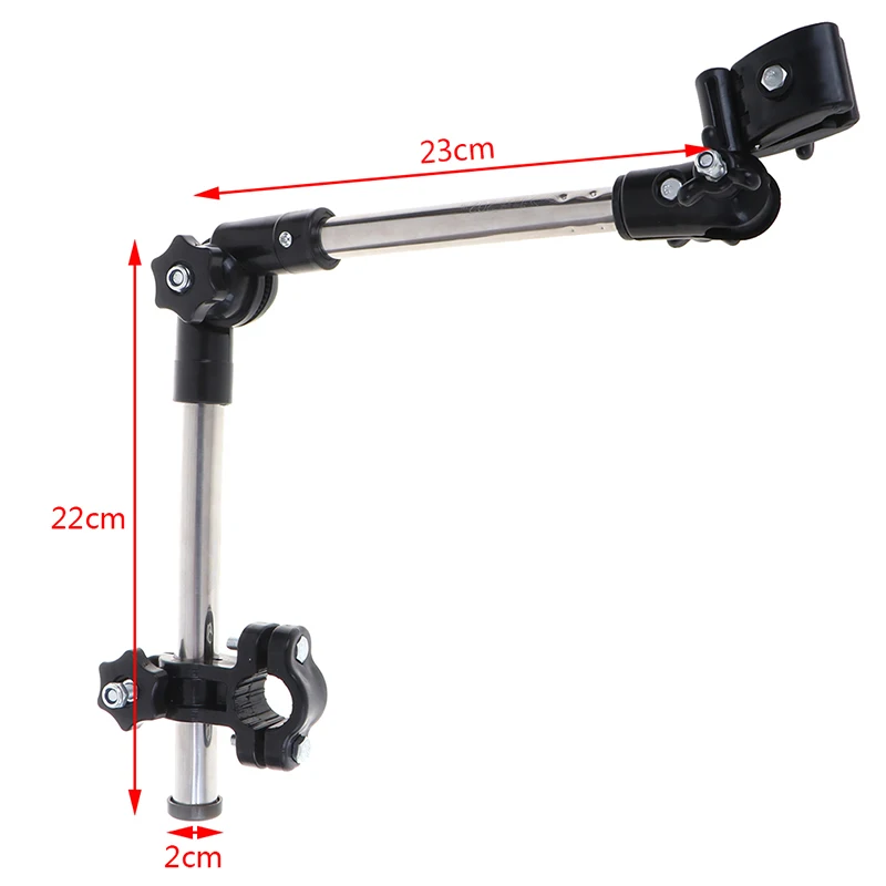 Supports de parapluie en acier inoxydable, pivotant à n'importe quel Angle, connecteur de parapluie de vélo po