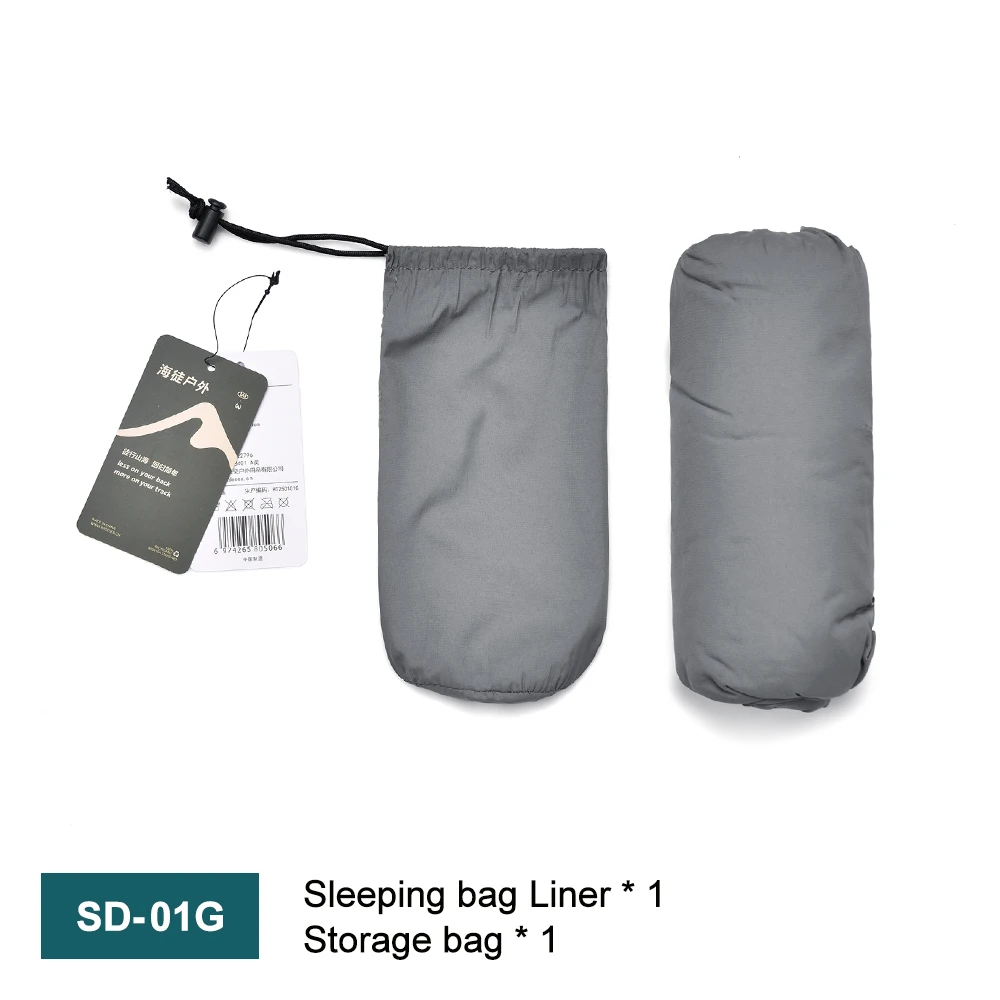 Sac de couchage liner camping voyage sac à dos portabilité adultes sac de rangement inclut