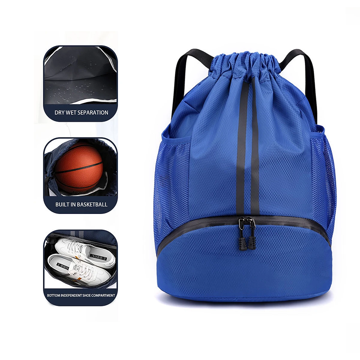 Sac à dos sport séparation sèche humide pour poussettes bébé sports et loisirs nylon polyester poches latérale