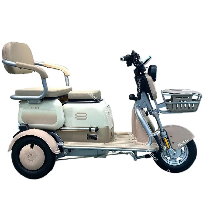 Scooter électrique adulte enfant 3 roues siège bébé pliable portable