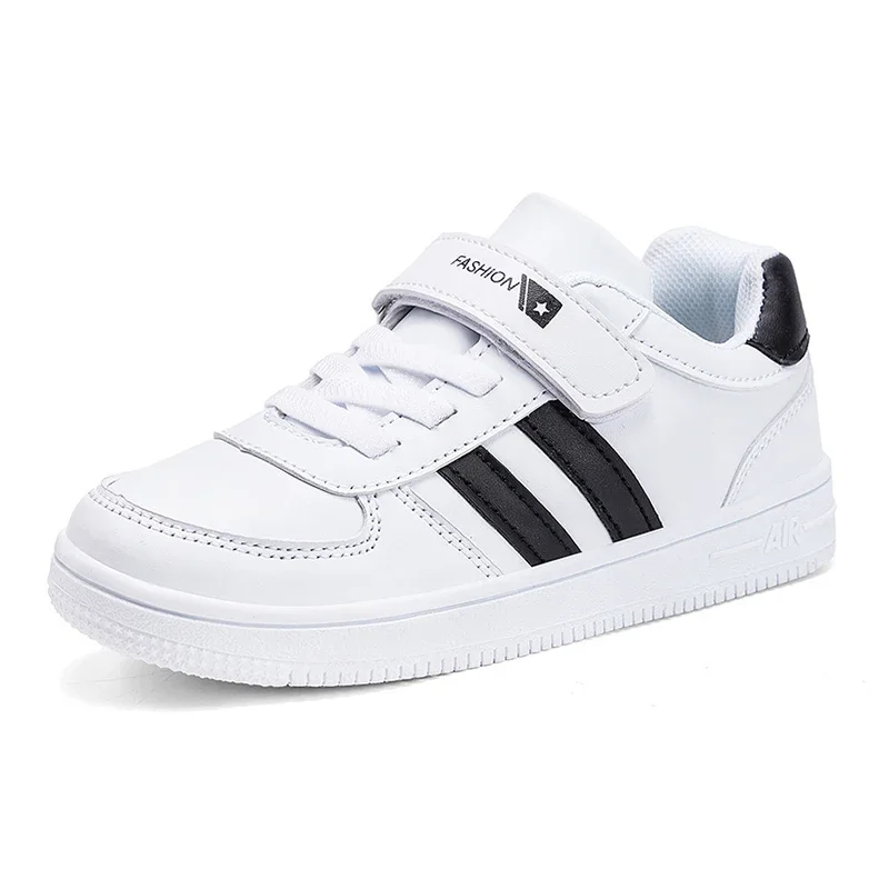 Chaussures de sport enfants baskets blanches antidérapantes semelle