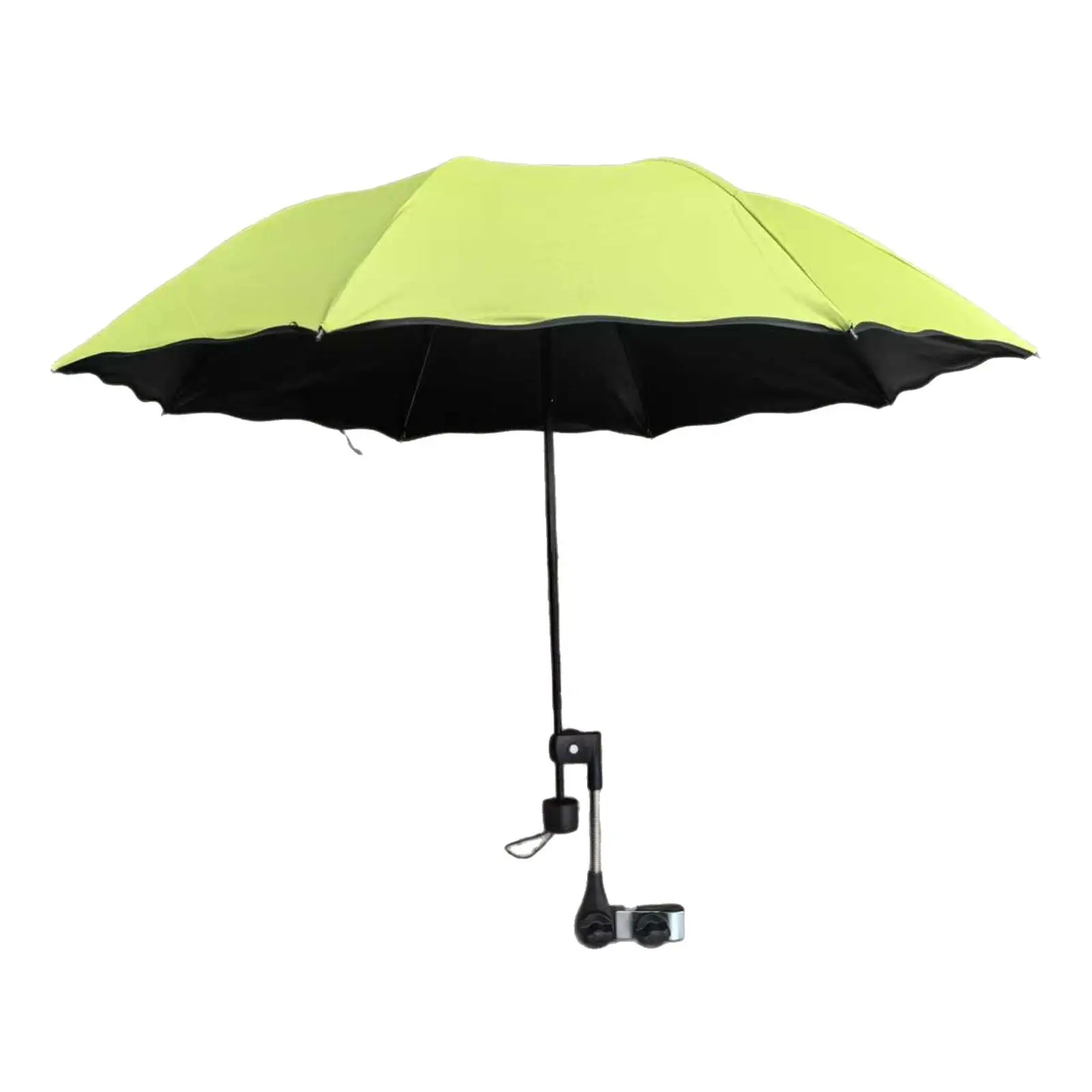 Parasol plage poussette avec pince réglable Protection solaire polyvalente imperméable portable pour bébé sièg
