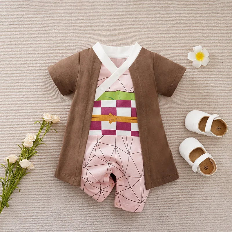 Combinaison vêtements jeu rôle bébé printemps automne coton pur unisexe 02 ans style animé accessoires inclus
