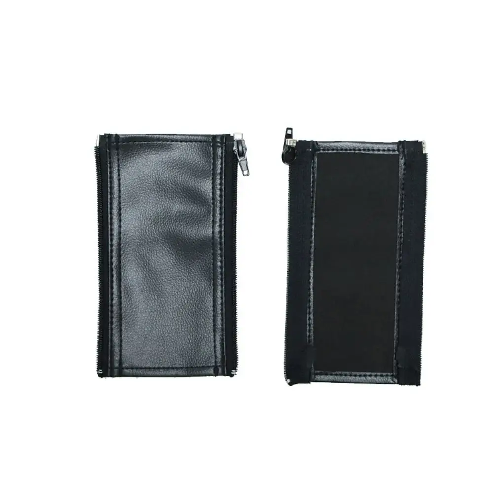 Couvrepoignée poussette bébé housse en cuir PU protection antidérapante noir style moderne facile à utiliser 2
