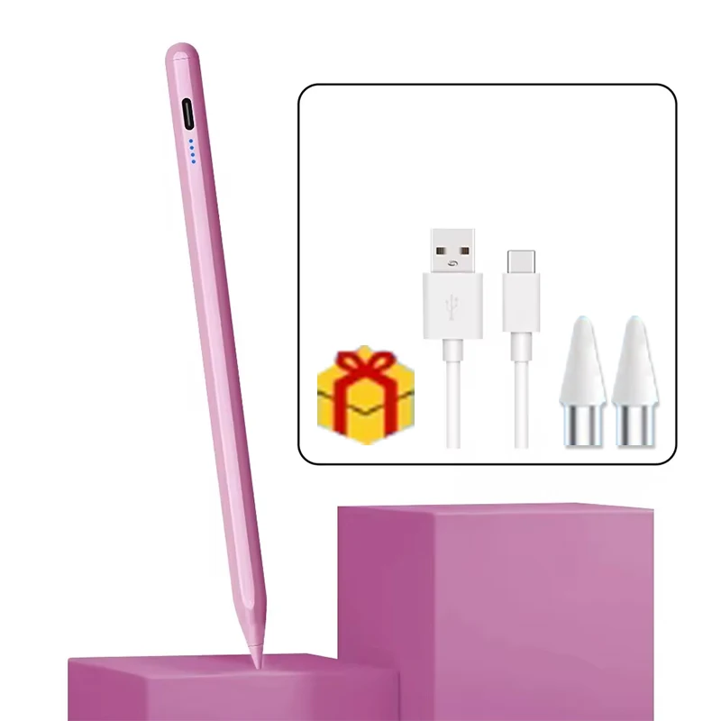 Stylet universel écran tactile stylo numérique rose pastel accessoire