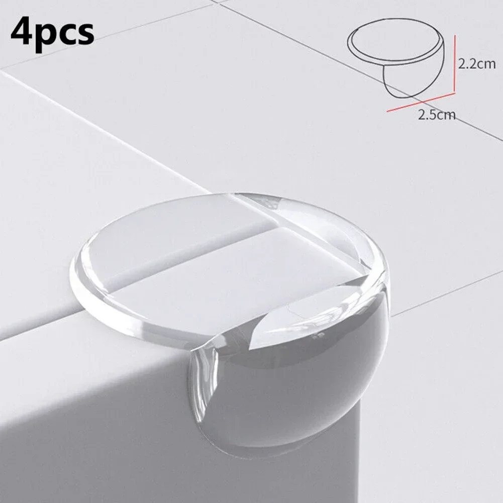 Protecteur de bord d'angle de table pour bébé 4 pièces en caoutchouc transparent pour meubles protection antib