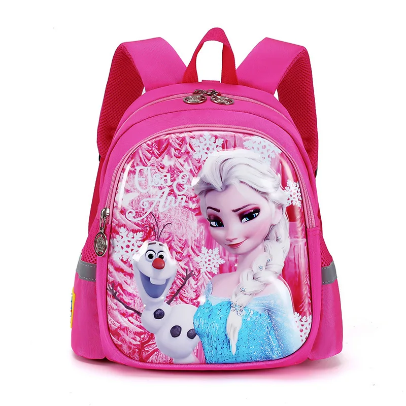 Disney Elsa Sac à dos pour Bébé et Enfants École et Voyage Matériau Oxford Style Mignon Confortable et Pratiqu