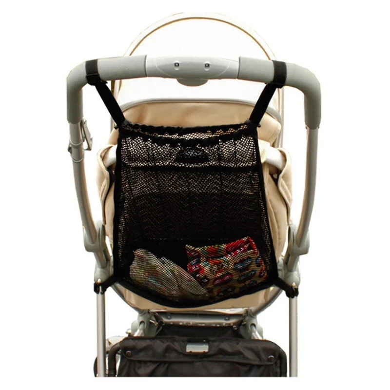 Sac en filet de rangement pour poussette sac suspendu rangement jouets biberons couches grande capacité modern