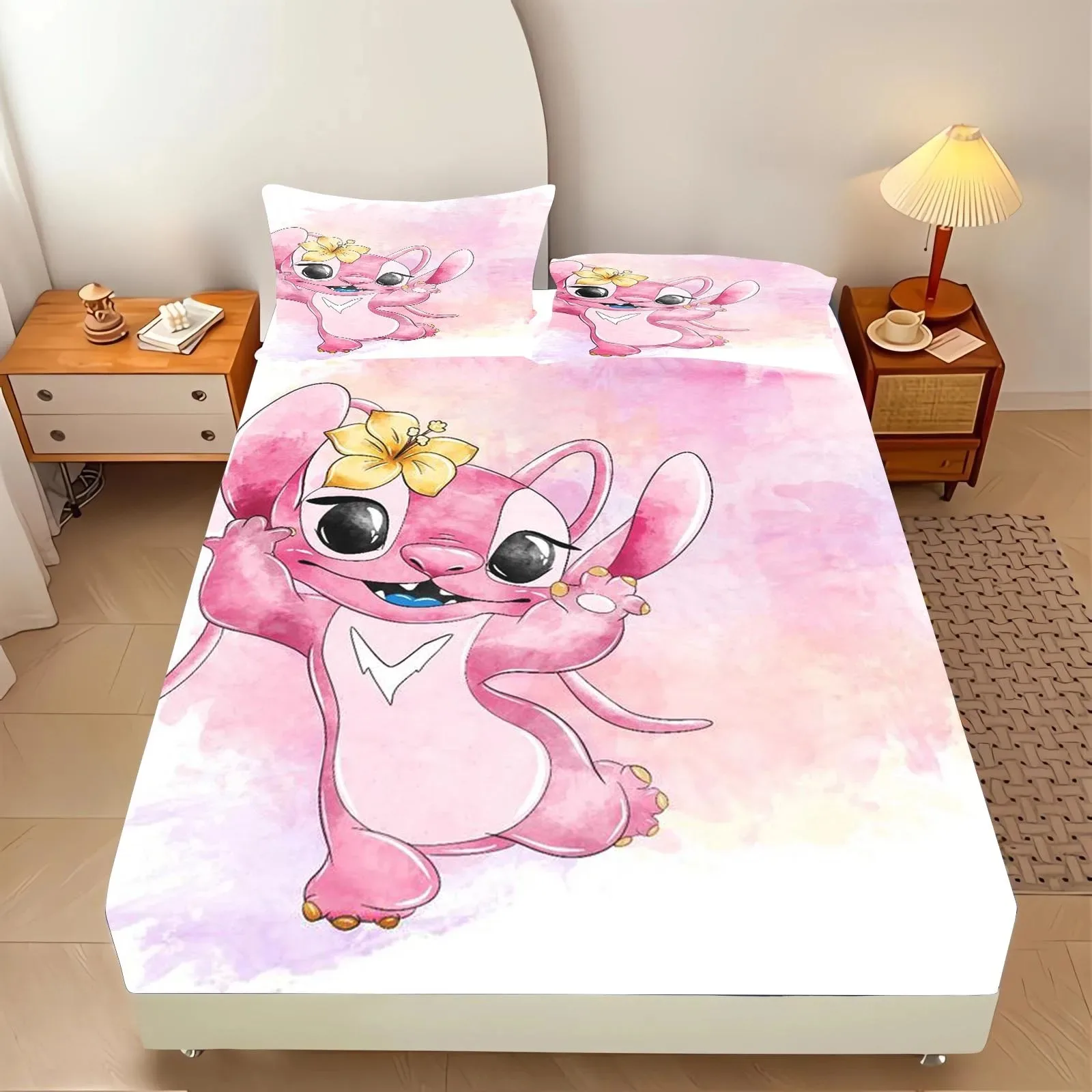 Ensemble de literie Stitch 3 pièces parure de lit cartoon